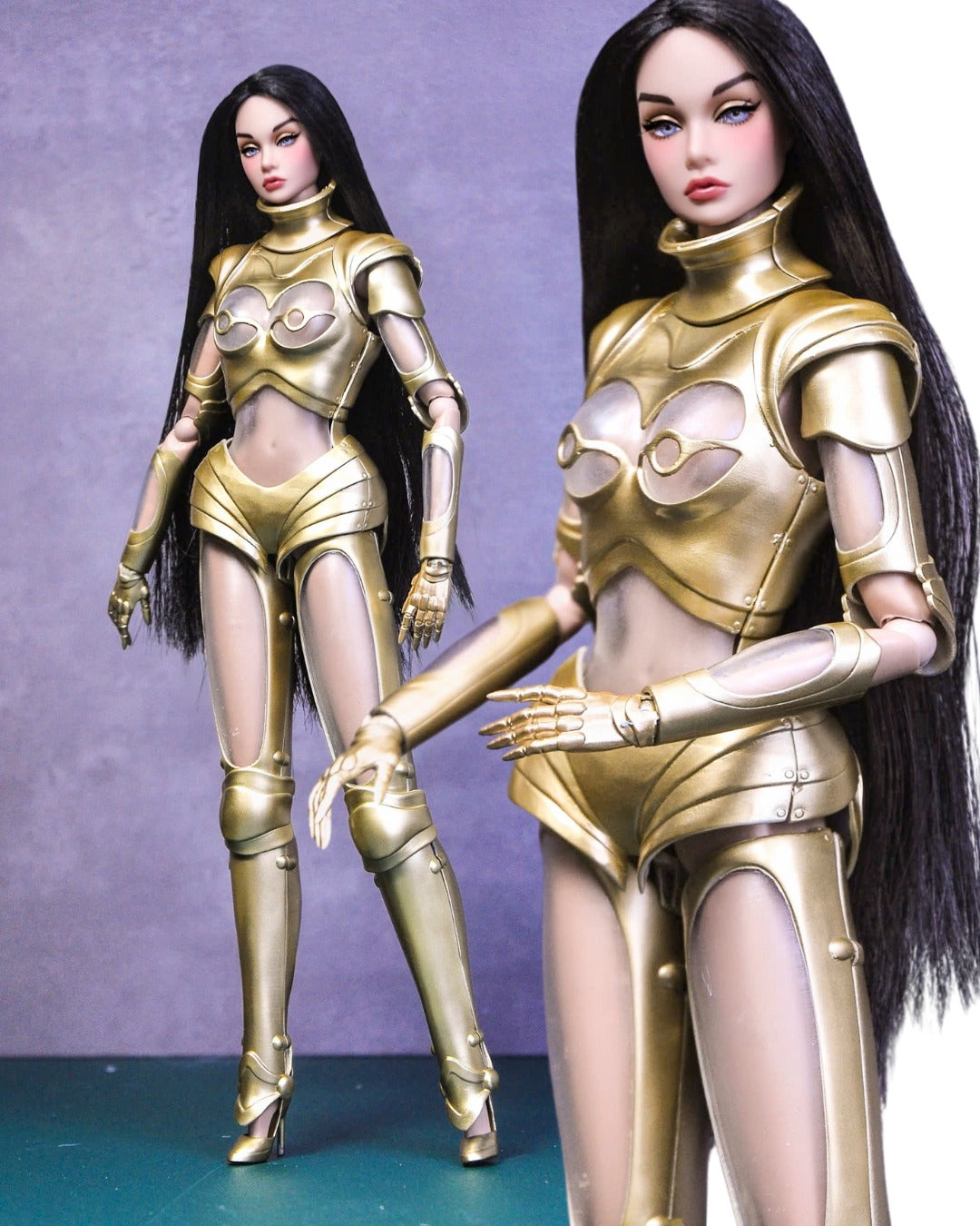 ROBOTIC GLAMOUR | 3D printing suit for Fashion Royalty FR 6.0 & NU FACE doll - Matte Effect Finishing
