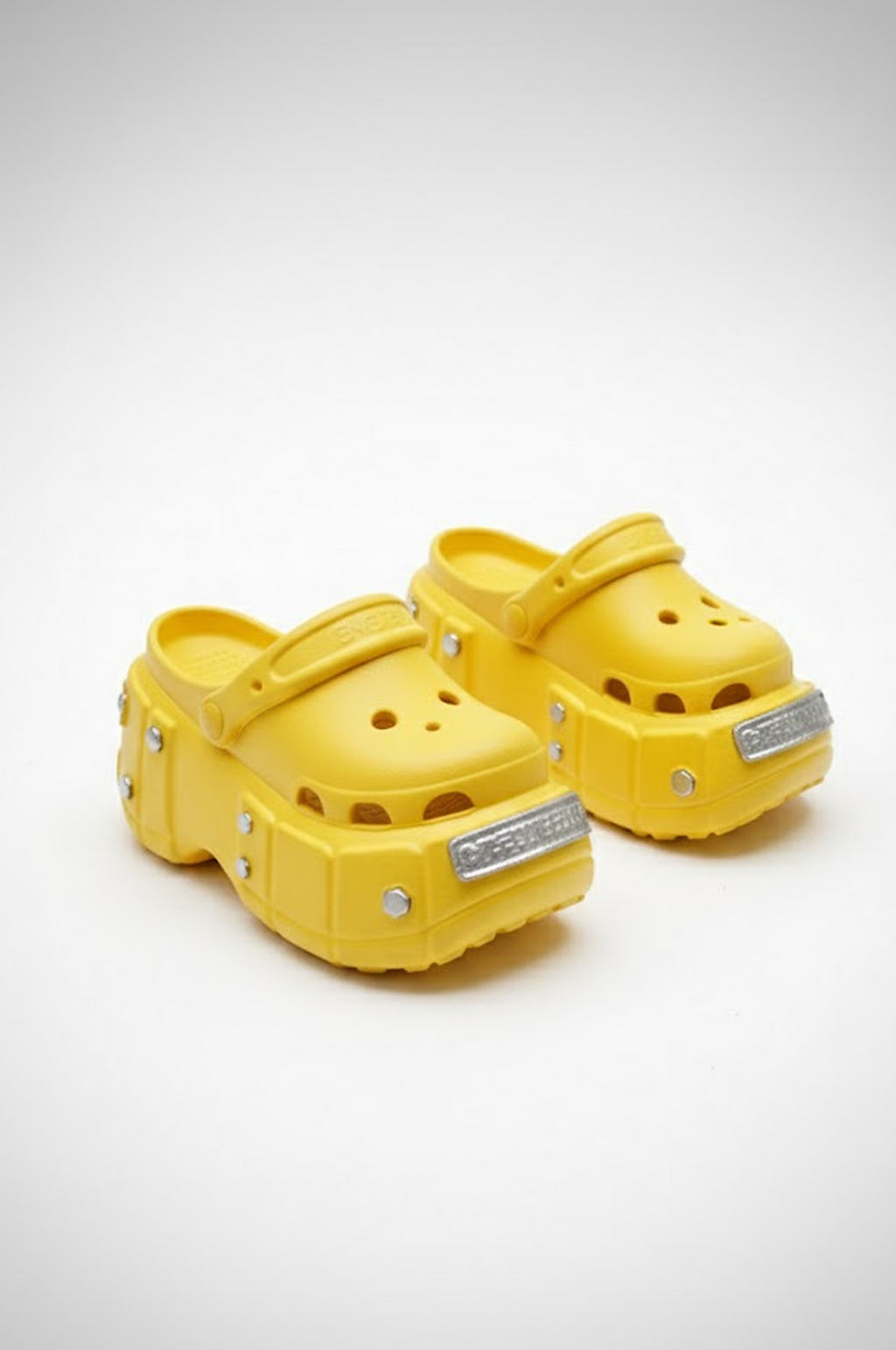 3D PROJECT | Black Studded Platform Clogs  For Integrity Toys dolls - Fashiob Royalty & NU FACE Flat Feet Dolls Only