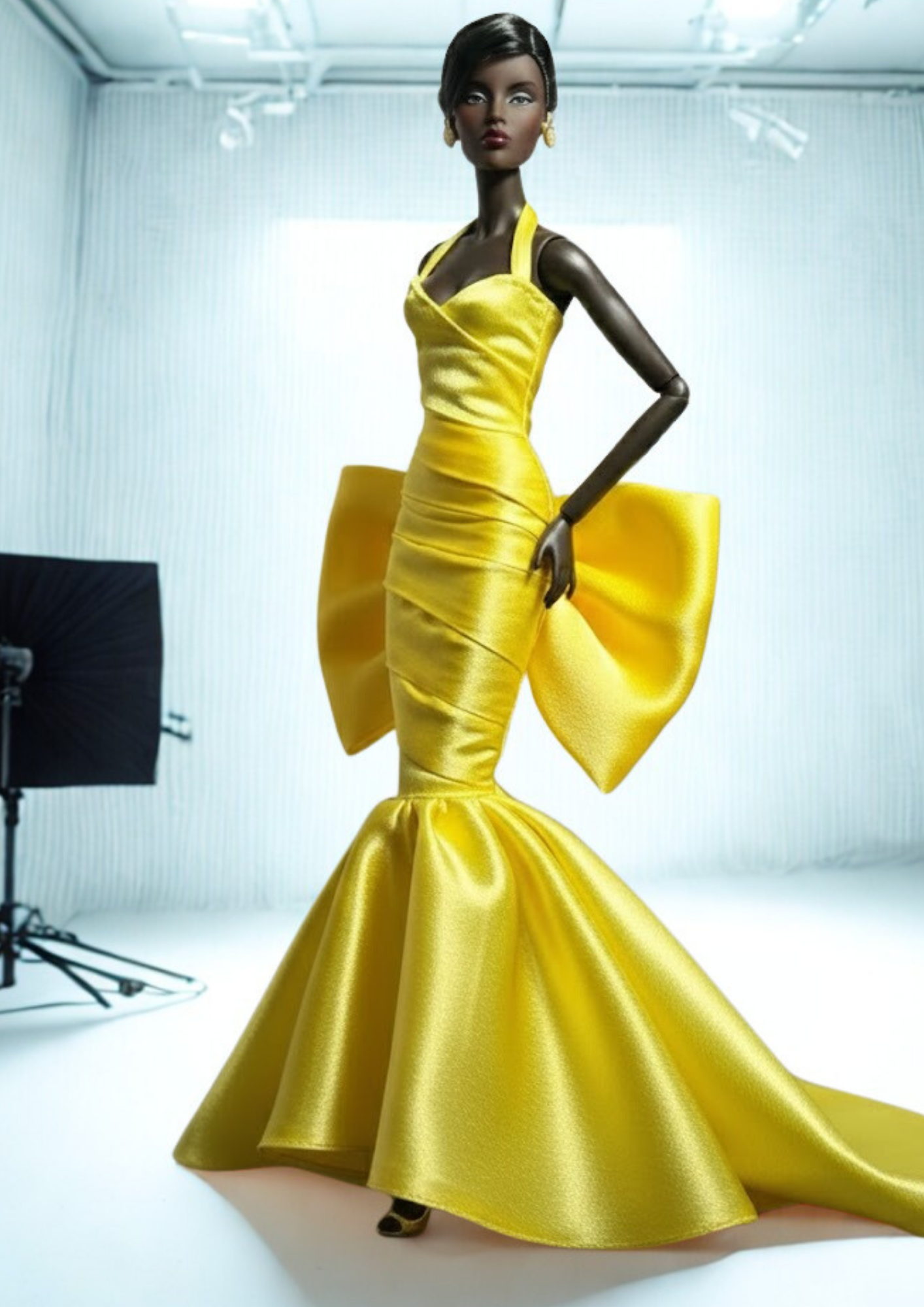 BASIC | Haute Desired – Golden Siren Gown | Fashion Royalty 12” Doll Clothes Couture