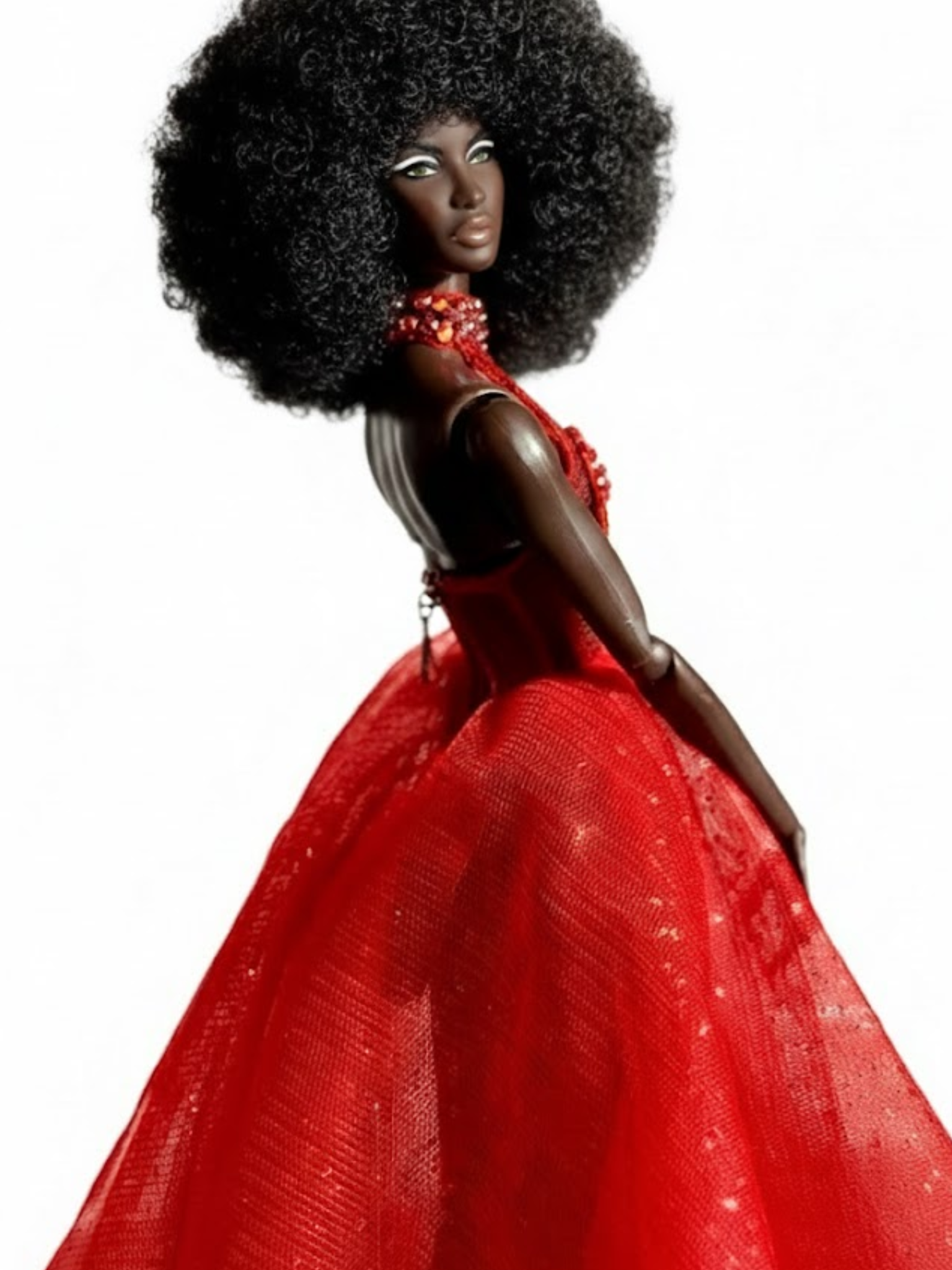 OOAK | Fashion Royalty doll clothes - Red Gown Couture - Valentine's Heart Elegance