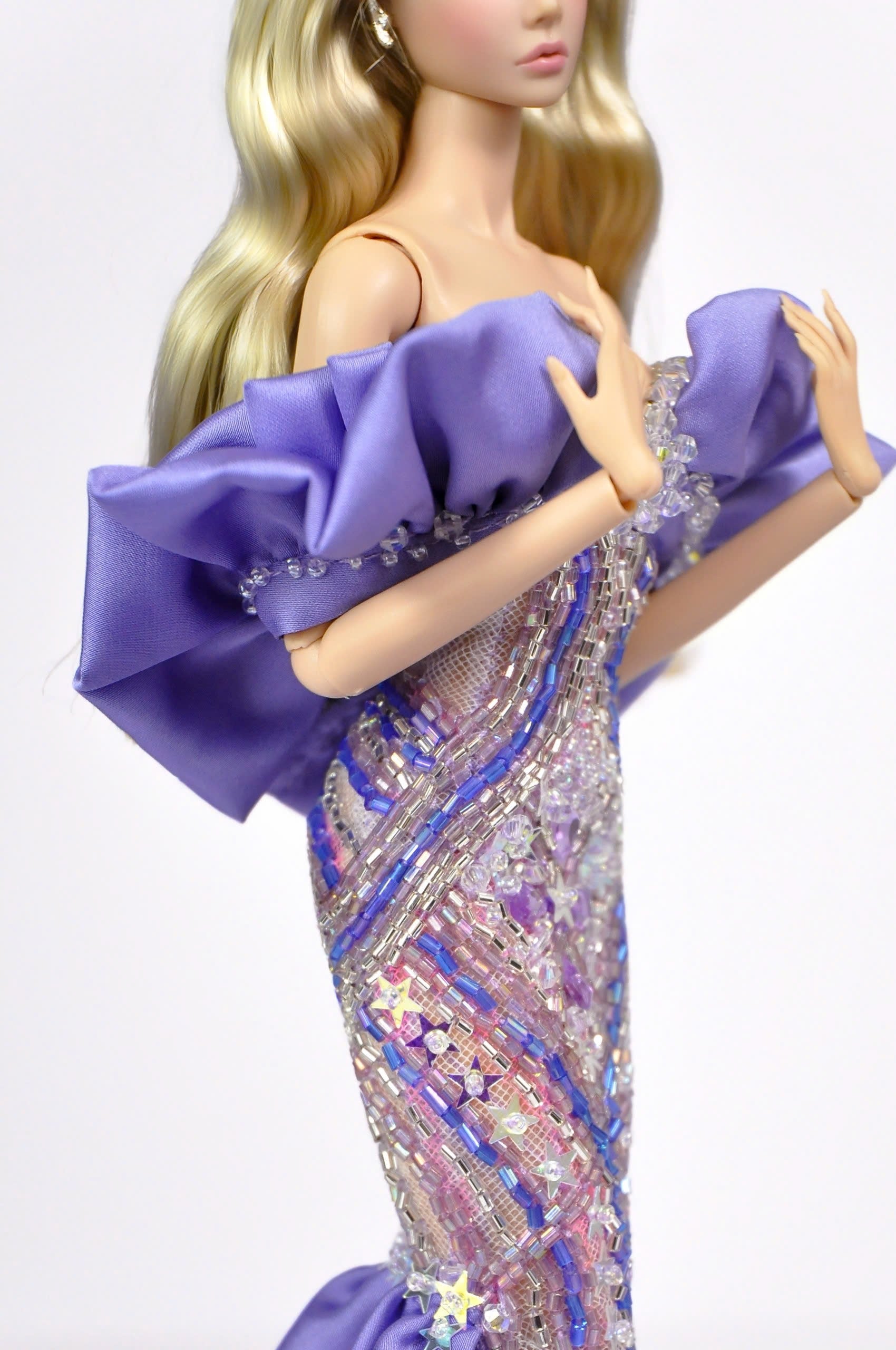 Lavender Starlight Couture Gown – Fashion Royalty 1/6 Scale