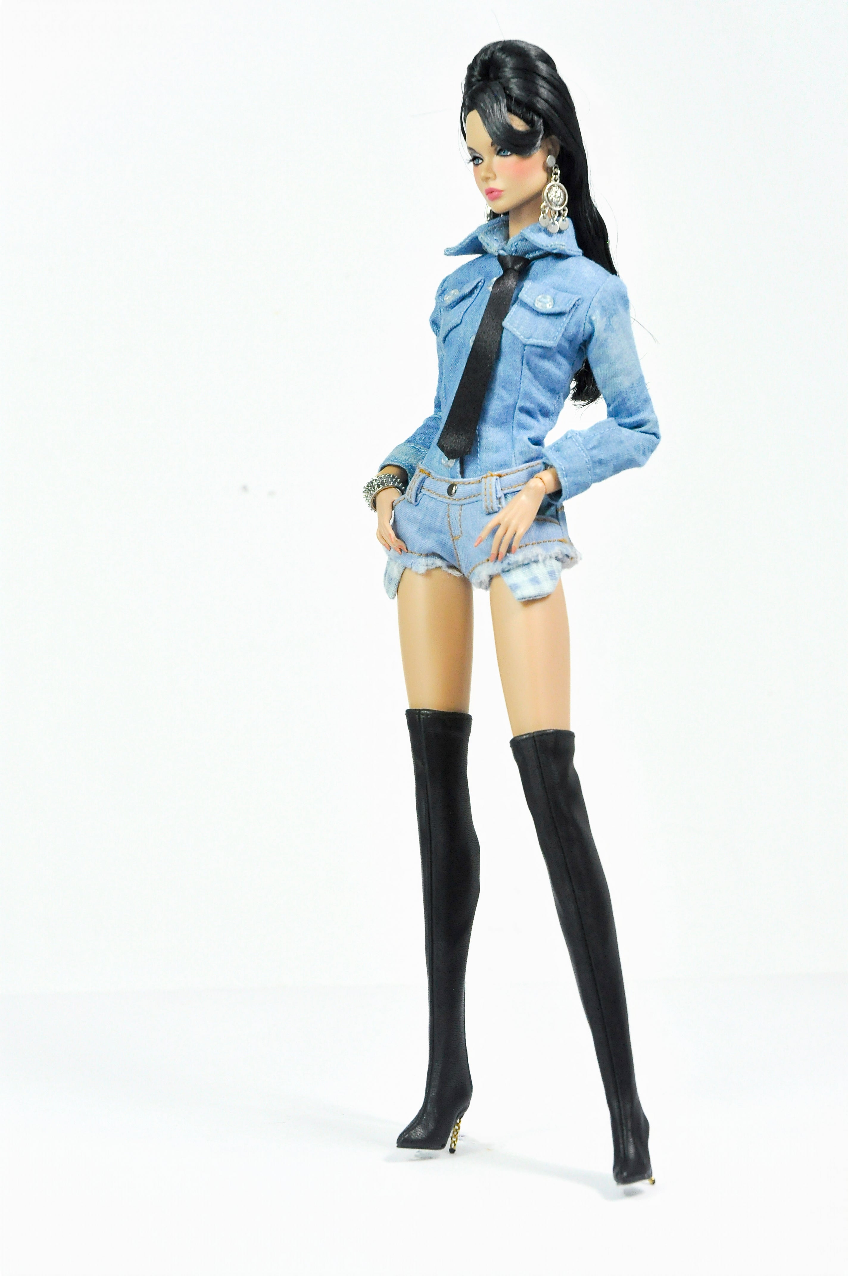 DENIM FEVER | Denim Jacket & Mini Skirt Set for Fashion Royalty Dolls | 1/6 Scale Doll Clothes