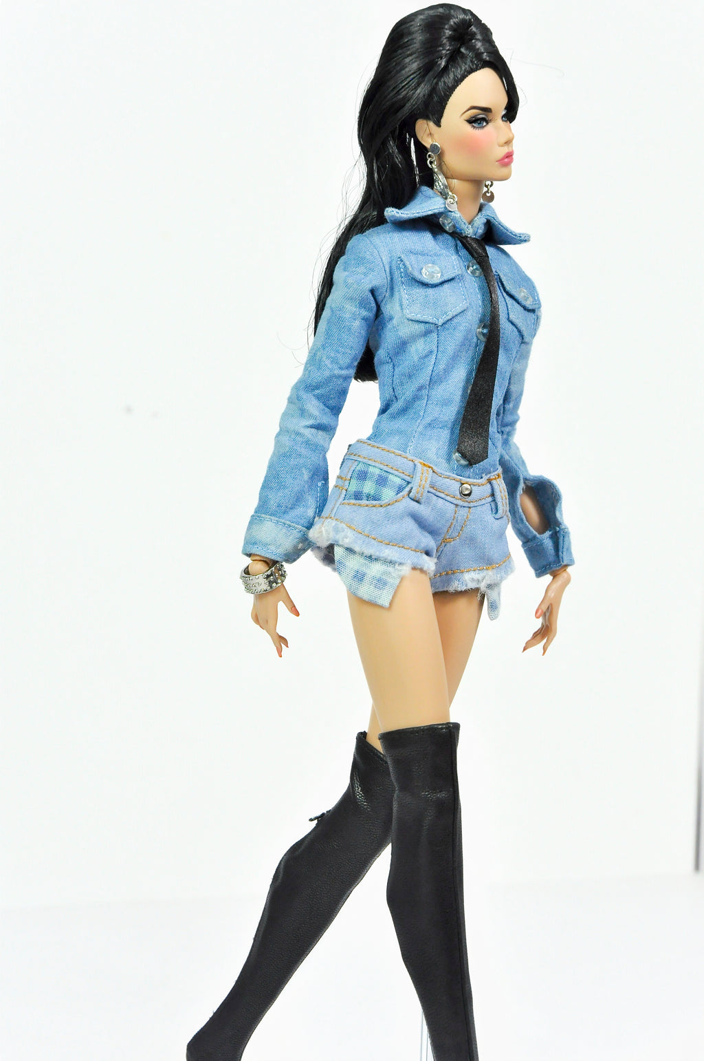 DENIM FEVER | Denim Jacket & Mini Skirt Set for Fashion Royalty Dolls | 1/6 Scale Doll Clothes