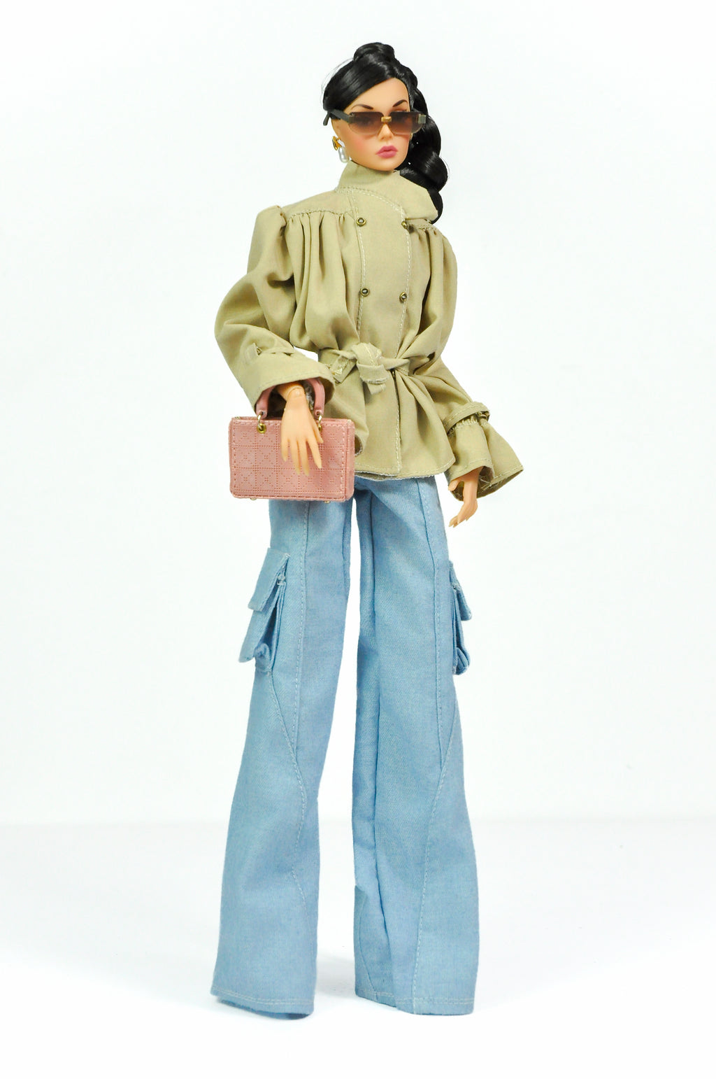 ORDINARY GALS | Casual Chic Cargo Jeans Outfit – Fashion Royalty 6.0 Scale Doll Clothes – Street Style Set by Plastiktiara
