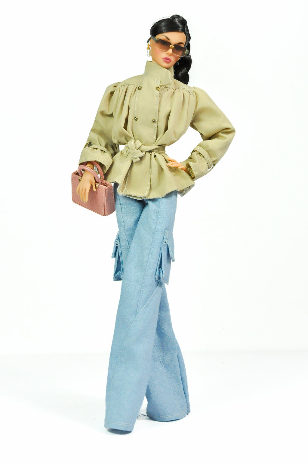 ORDINARY GALS | Casual Chic Cargo Jeans Outfit – Fashion Royalty 6.0 Scale Doll Clothes – Street Style Set by Plastiktiara