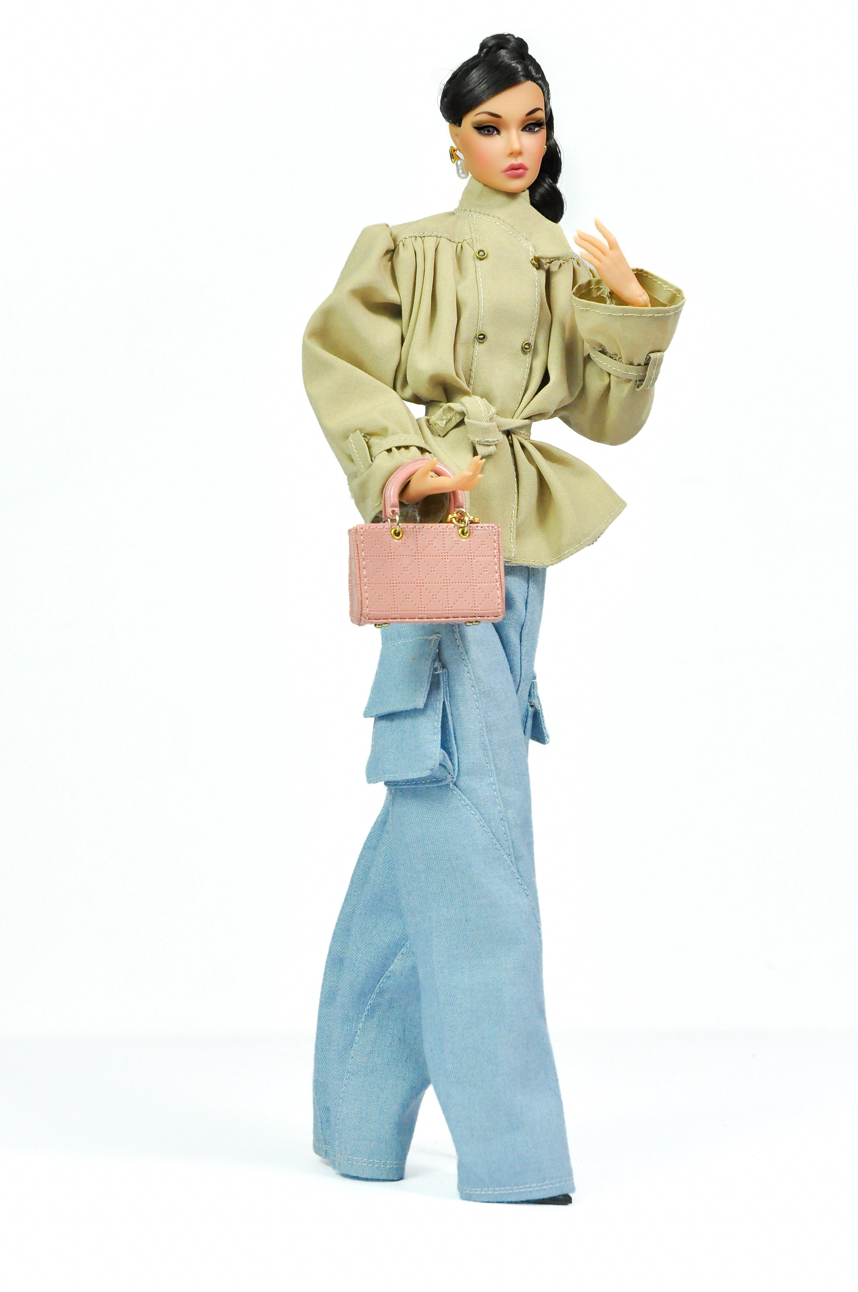 ORDINARY GALS | Casual Chic Cargo Jeans Outfit – Fashion Royalty 6.0 Scale Doll Clothes – Street Style Set by Plastiktiara