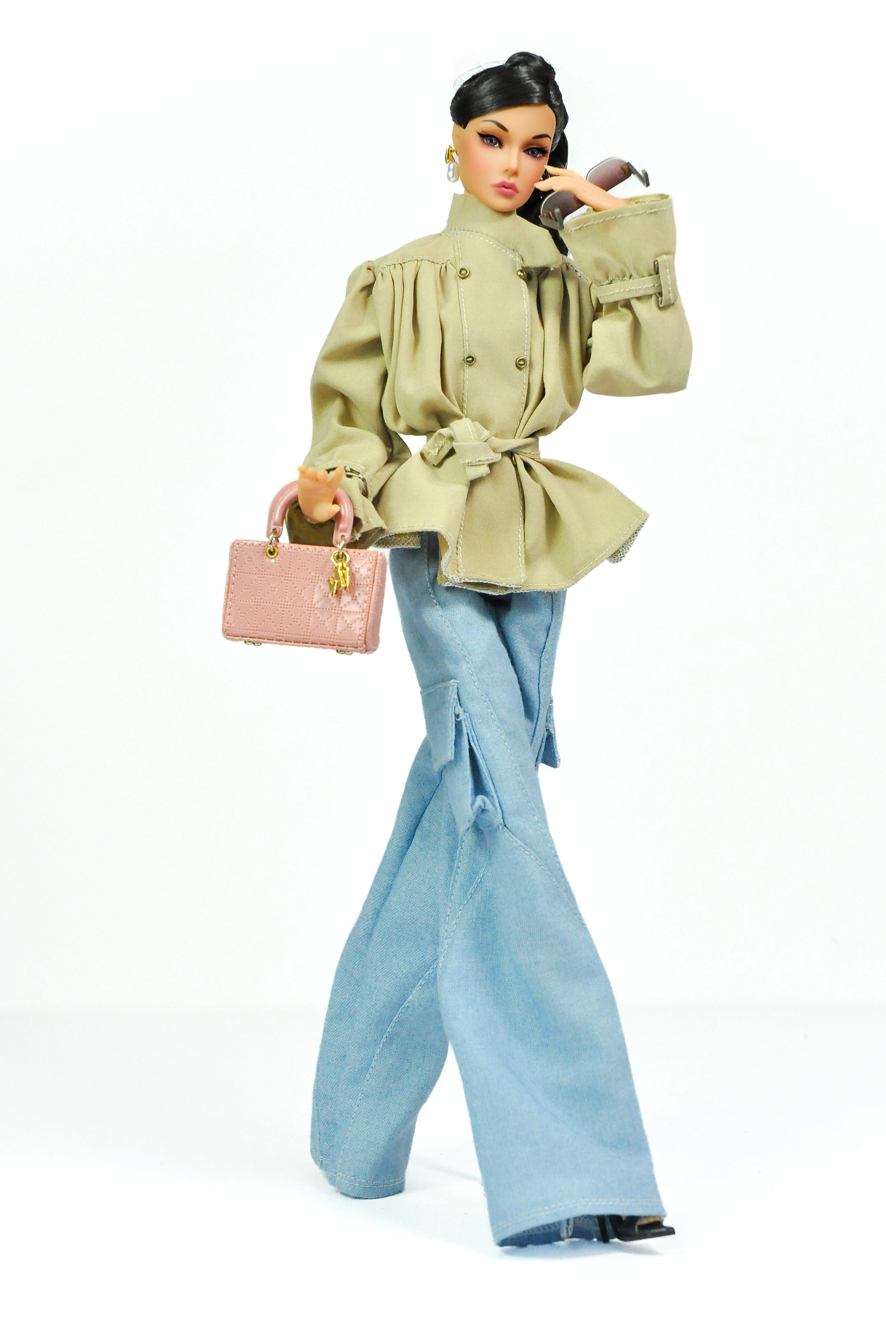 ORDINARY GALS | Casual Chic Cargo Jeans Outfit – Fashion Royalty 6.0 Scale Doll Clothes – Street Style Set by Plastiktiara