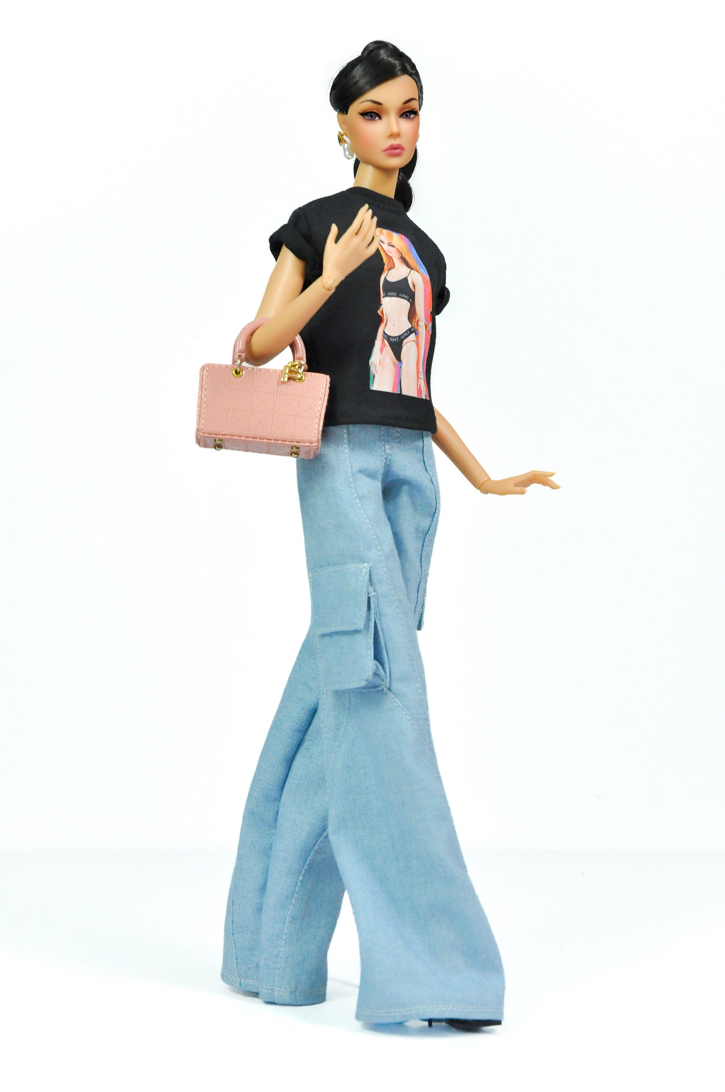 ORDINARY GALS | Casual Chic Cargo Jeans Outfit – Fashion Royalty 6.0 Scale Doll Clothes – Street Style Set by Plastiktiara