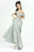 ORDINARY GIRL | Silver Modular Gown Set – 4-Piece Couture Ensemble  Fashion Royalty 6.0 Doll Clothes