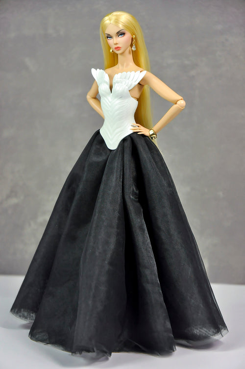 AURA COLLECTION | (TOP ONLY) Swan Sculpt Body Shield for 1/6 Fashion doll clothes