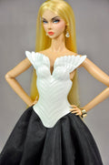 AURA COLLECTION | (TOP ONLY) Swan Sculpt Body Shield for Fashion Royalty doll clothes & NU FACE Doll