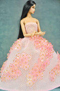 AURA COLLECTION | OOAK - Blush Petal Ball Gown for Fashion Royalty doll clothes & NU FACE doll