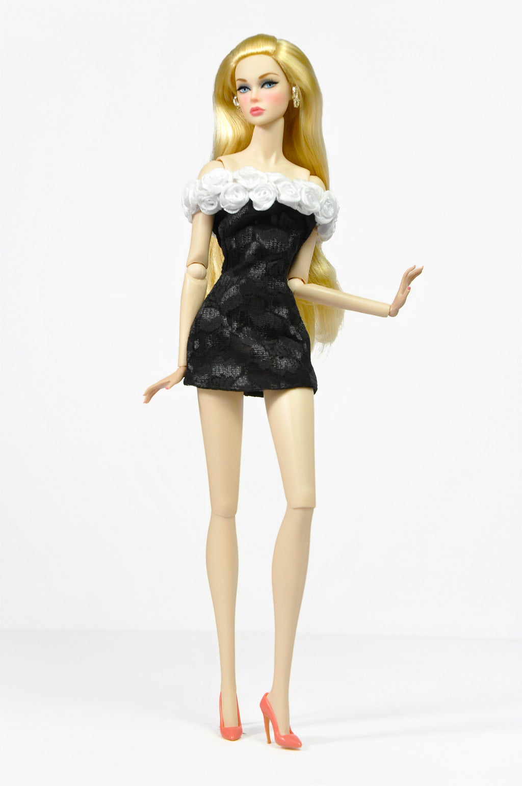 Pink Friday – Rosette Lace Mini Dress (1/6 Scale)