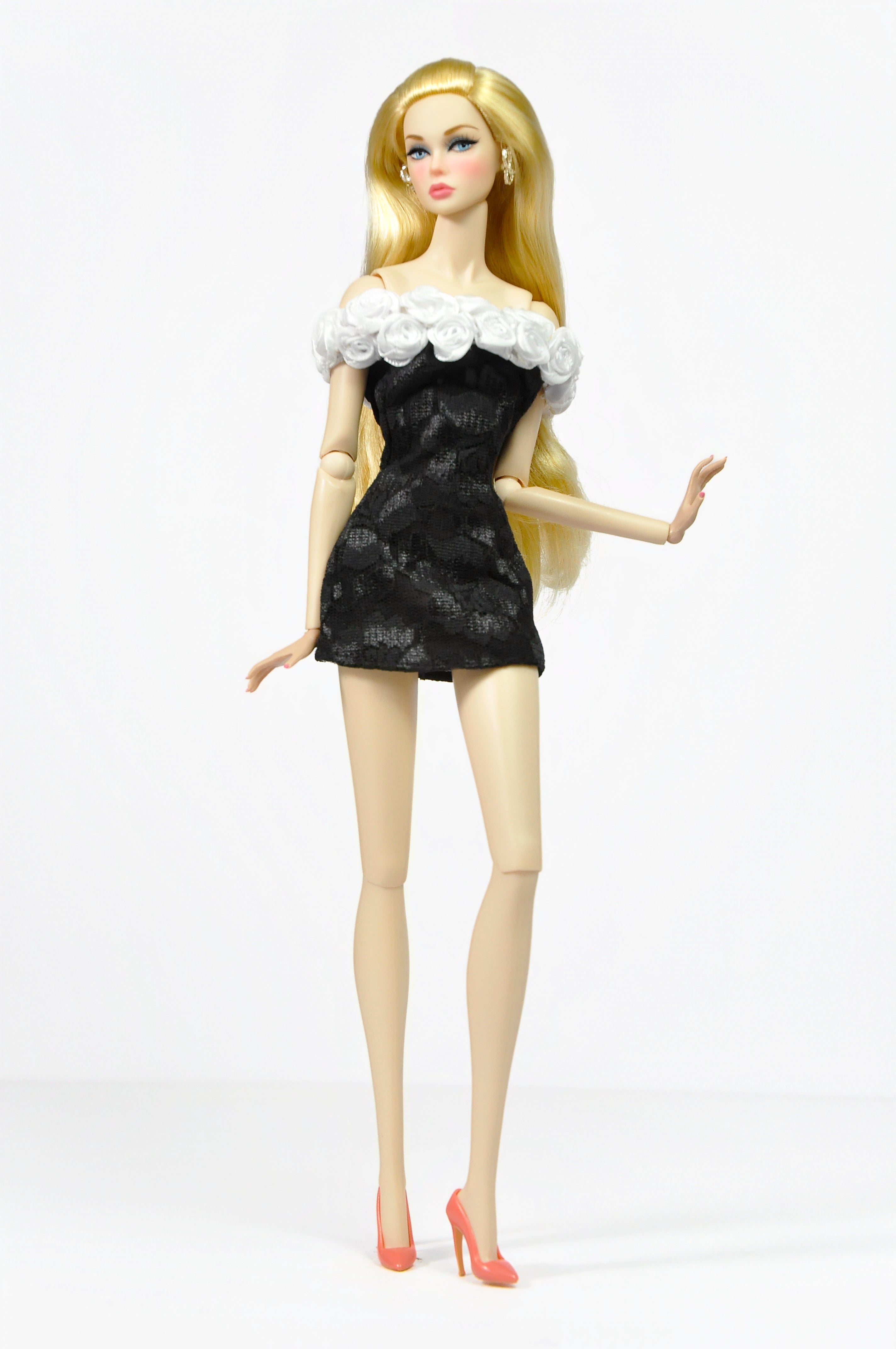 Pink Friday – Rosette Lace Mini Dress (1/6 Scale)