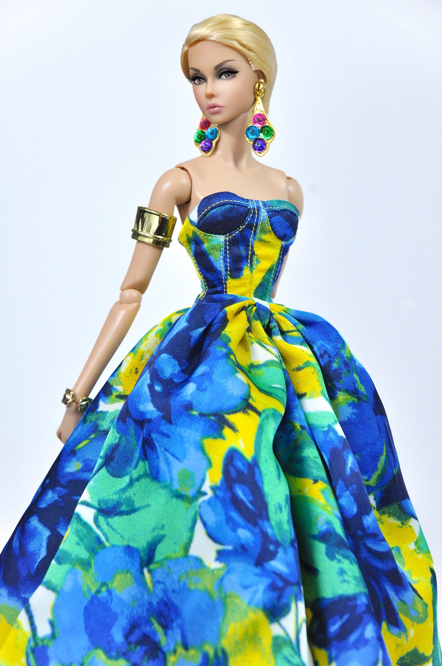 Tropical Bloom Evening Gown – Fashion Royalty 6.0 Doll Clothes