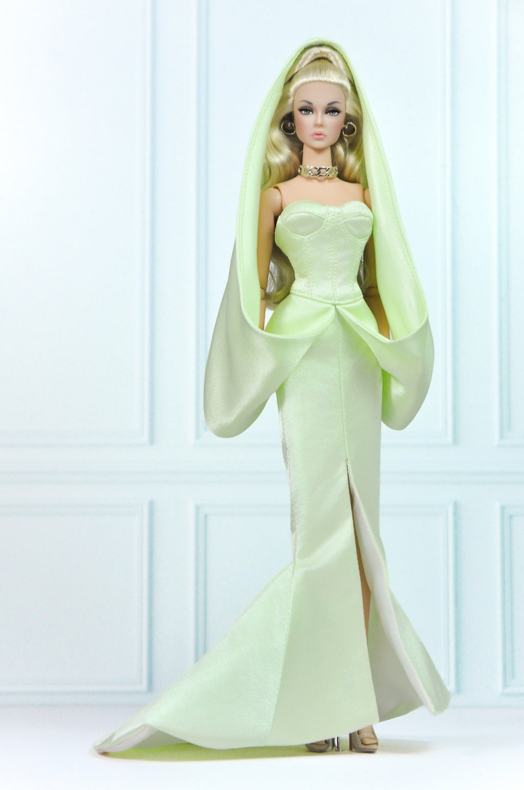 OOAK | Celadon Goddess – Fashion Royalty 6.0 doll clothes Evening Gown
