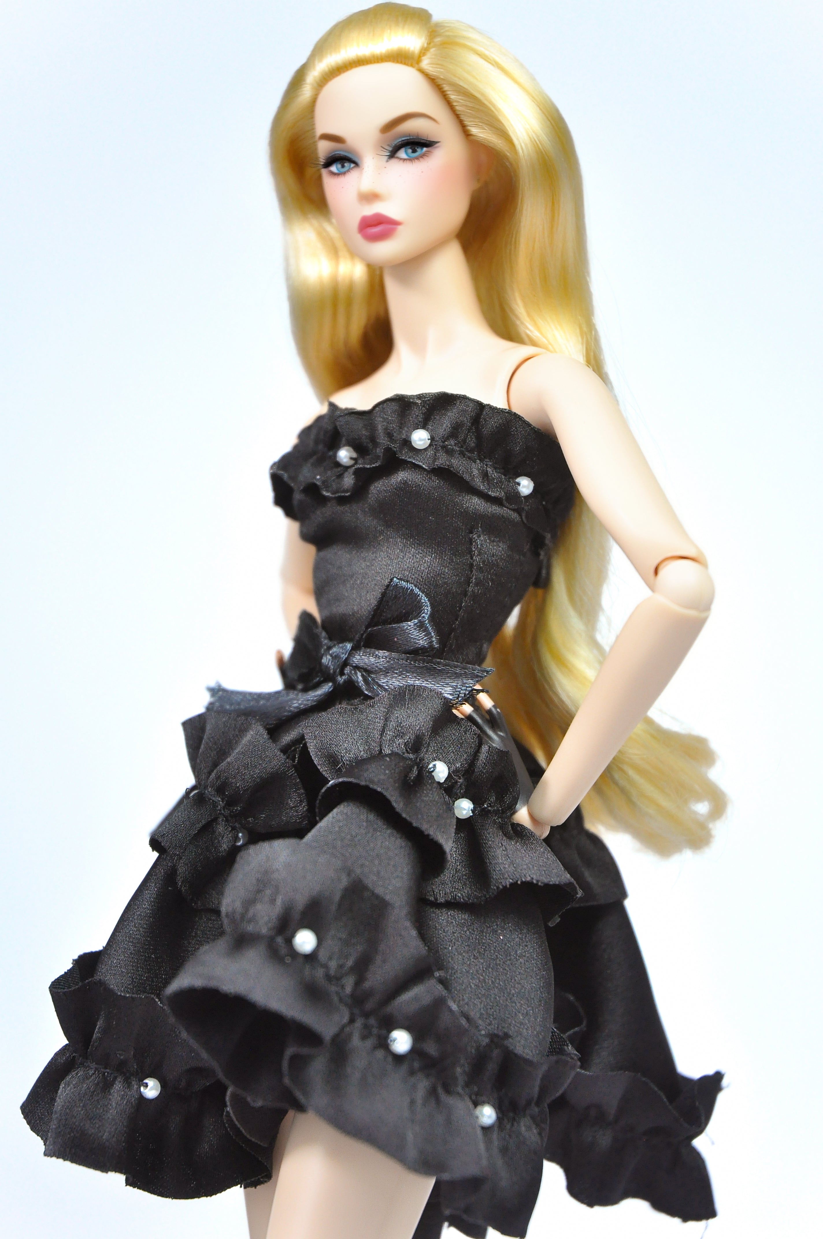 BASIC | Midnight Pearl Ruffle Dress – Fashion Royalty 6.0 / NU Face