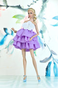 BASIC | Orchid Ruffle dress for Fashion Royalty FR 6.0 & NU FACE doll