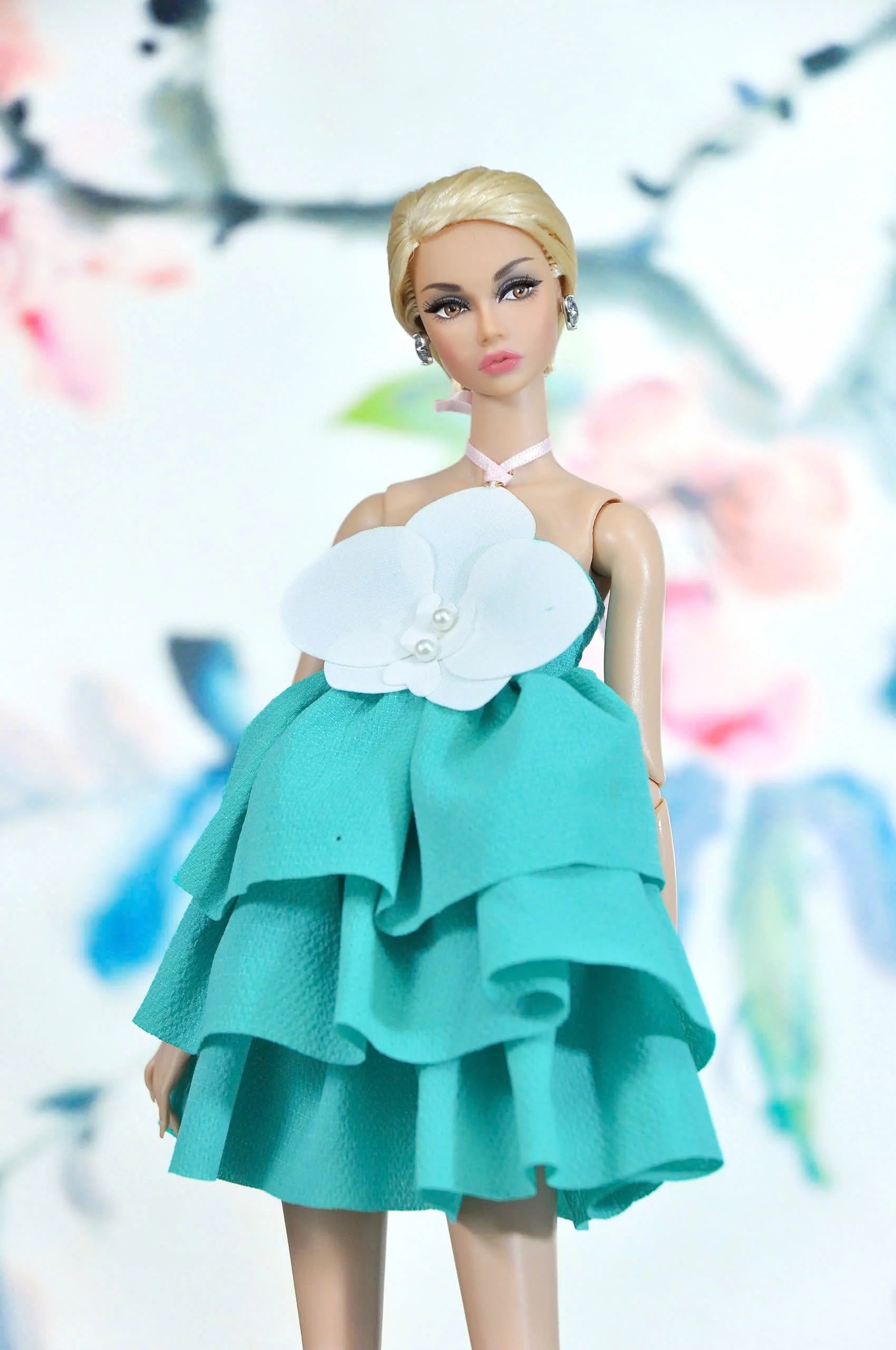 BASIC | Orchid Ruffle dress for Fashion Royalty FR 6.0 & NU FACE doll